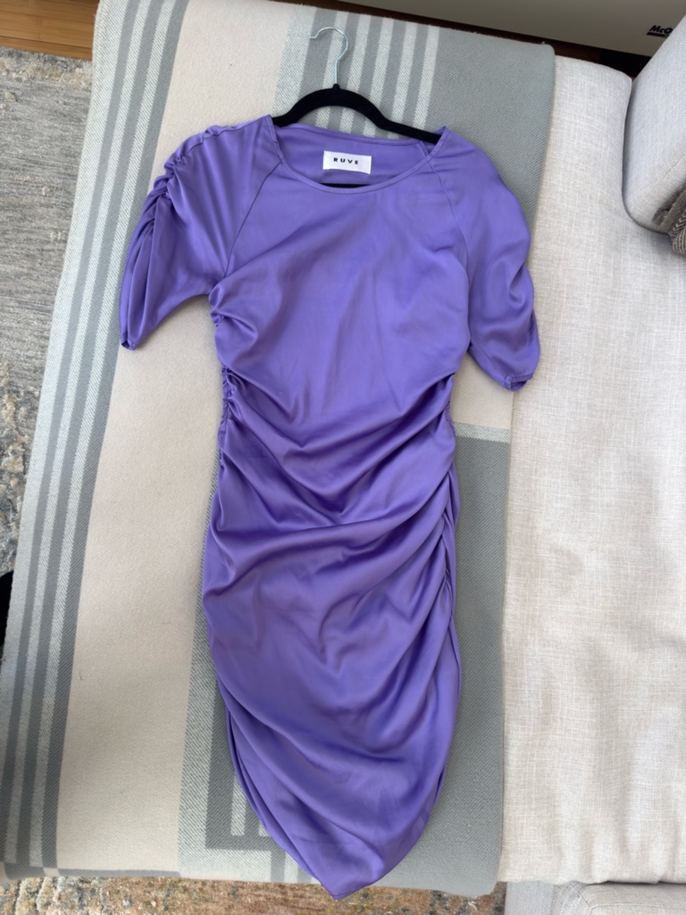 Open Back Purple Women’s Mini Dress